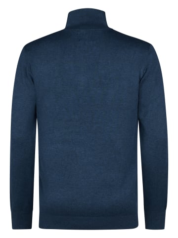 Petrol Industries Strick-Half-Zip-Pullover Lexington in Blau
