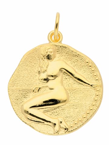 Adeliás 333 Gold Sternzeichen Anhänger Jungfrau Ø 18,2 mm in gold