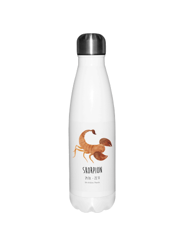 Mr. & Mrs. Panda Thermosflasche Sternzeichen Skorpion Classic mi... in Weiß