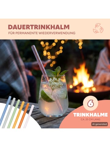 bremermann 6er Glas-Trinkhalme