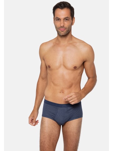ESGE Slip / Unterhose Feinripp Ringel in Marine