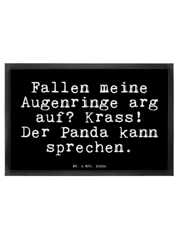 Mr. & Mrs. Panda Fußabtreter Fallen meine Augenringe arg... mit ... in Schwarz