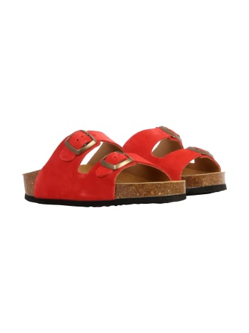 Plakton Lederpantoletten CP Beta Rot