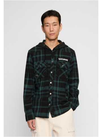 Brandit Brandit Iron Maiden Checkshirt Sweathood Eddy in black/green