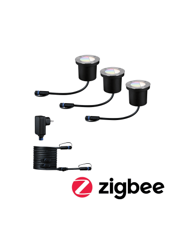 paulmann Plug & Shine LED Bodeneinbauleuchte RGBW Basisset