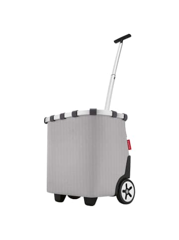 Reisenthel carrycruiser - Einkaufstrolley 47.5 cm (twist maroon) in herringbone grey