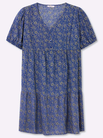 sheego Kleid in royalblau-sesam