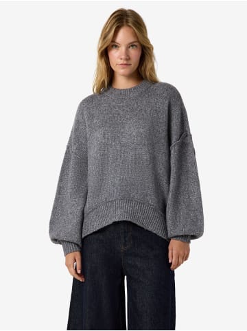 Noisy may Strickpullover in Dark Grey Melange1