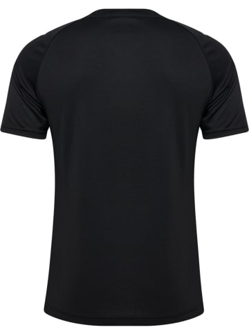 Hummel T-Shirt "Match Striped Jersey S/S" in Schwarz