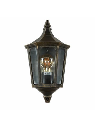 Licht-Erlebnisse Außen Wandlampe (B)19.8 x (H)35 cm in Gold Antik