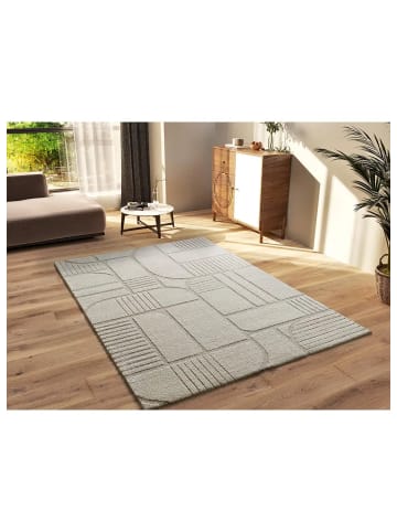 Atticgo Kurzflor-Teppich SNOWY in weiß