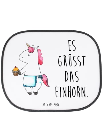 Mr. & Mrs. Panda Autosonnenschutz Einhorn Muffin mit Spruch in Weiß