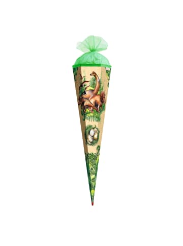 ROTH Schultüte groß Veganosaurus 85 cm in Grün
