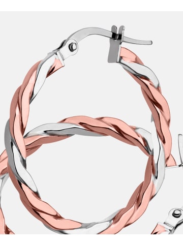 Vanlere Creolen aus 375 Roségold gedreht