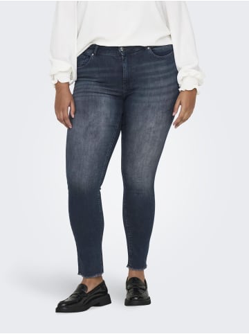 ONLY Carmakoma Skinny Jeans in Blue Black Denim