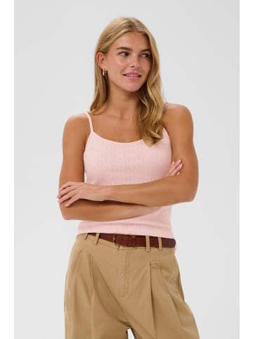 SAINT TROPEZ Ärmellose Bluse GruSZ Gerade Passform in Chalk Pink Melange