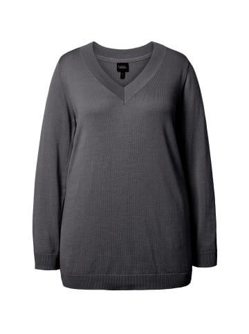 Ulla Popken Pullover in anthrazit melange