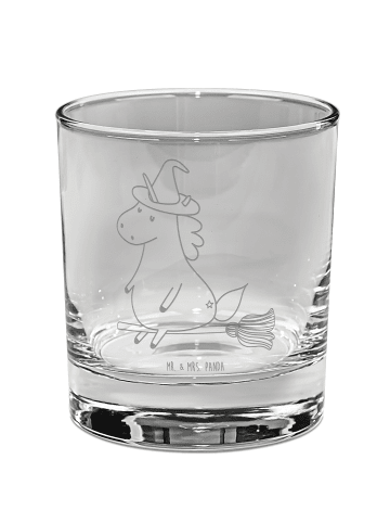 Mr. & Mrs. Panda Whiskyglas Einhorn Hexe ohne Spruch in Transparent