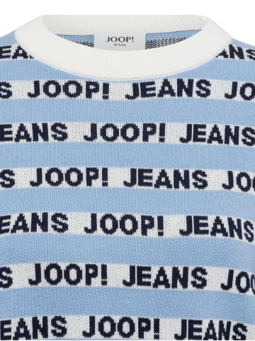 JOOP! Strickpullover Kolinda in hellblau weiß - 0001