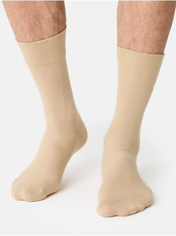 Nur Die  Freizeitsocken 98% Baumwolle weich atmungsaktiv in leinen