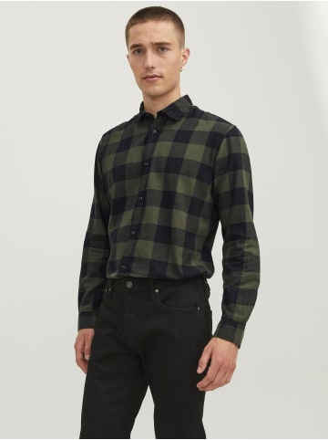 Jack & Jones Flanellhemd in Dusty Olive