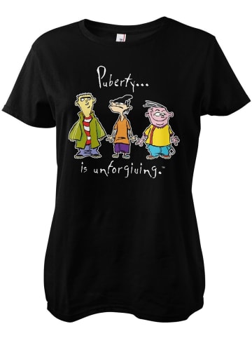 Cartoon Network Shirt "Puberty Is Unforgiving Girly Tee" in Schwarz