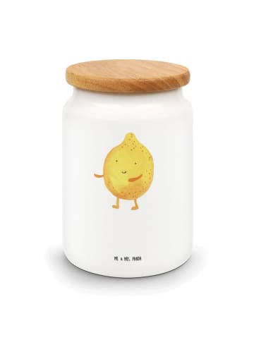 Mr. & Mrs. Panda Dose Beste Freunde Zitrone mit Spruch in Weiß