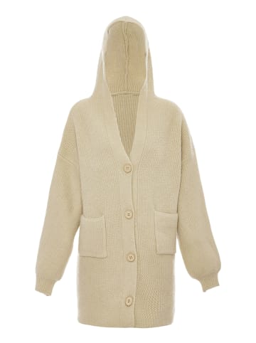 Tanuna Damen Strickjacke in Beige