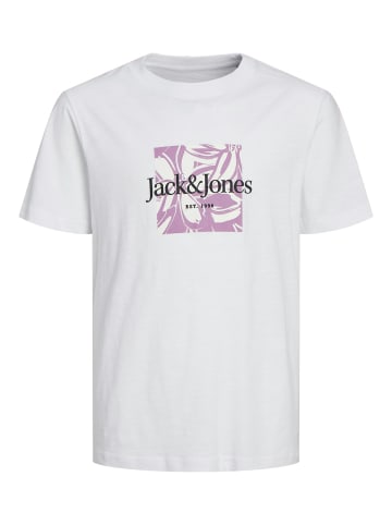 JACK & JONES Junior T-Shirt 'Lafayette' in weiß