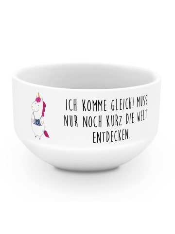 Mr. & Mrs. Panda Müslischale Einhorn Fotograf mit Spruch in Weiß