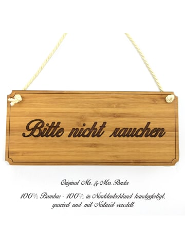 Mr. & Mrs. Panda Türschild Bitte nicht rauchen mit Spruch in Keine Angabe