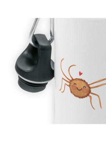 Mr. & Mrs. Panda Trinkflasche Spinne Agathe Motivation ohne Spruch in Weiß