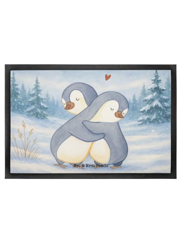 Mr. & Mrs. Panda Schmutzfangmatte Pinguine Kuscheln Design ohne ... in Weiß