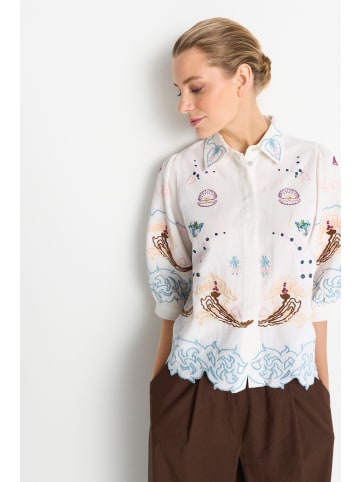 Rich & Royal Bluse in ecru mehrfarbig