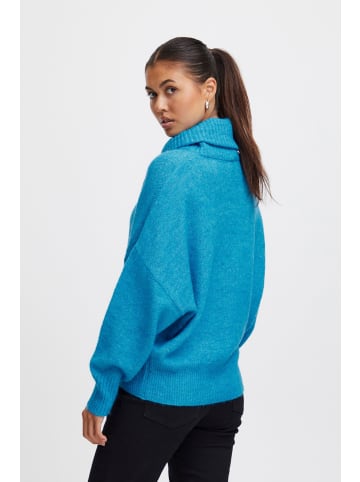 ICHI Rollkragenpullover in blau