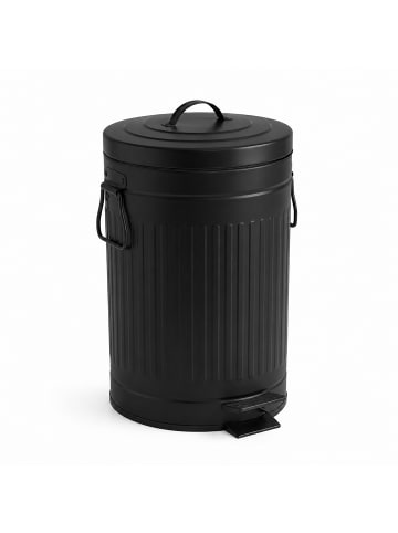 relaxdays Mülleimer in Schwarz - 12 Liter