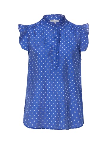 Marie Lund Bluse in blau weiß