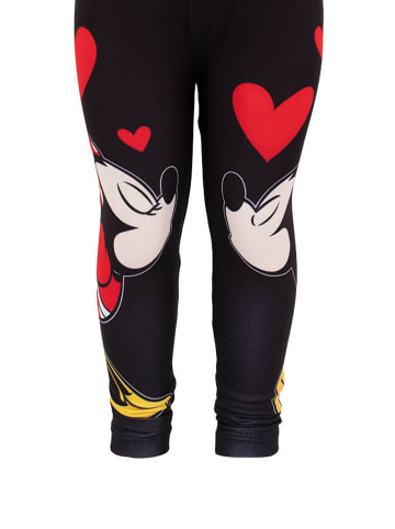 Disney Frozen Disney Mädchen Leggings mit Mickey & Minnie Motiv in Schwarz in Schwarz