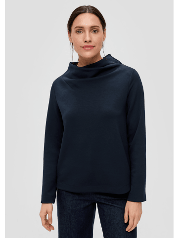 s.Oliver BLACK LABEL Sweatshirt langarm in Blau