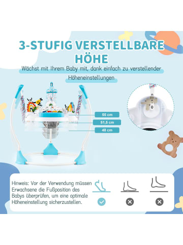 COSTWAY Baby Jumperoo Lauflernhilfe ab 6 Monaten in Blau