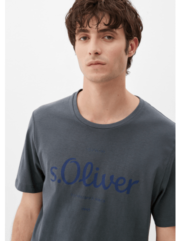 s.Oliver T-Shirt kurzarm in Grau