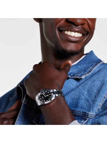 Lorus Stahl Quarzuhr Lorus Silber