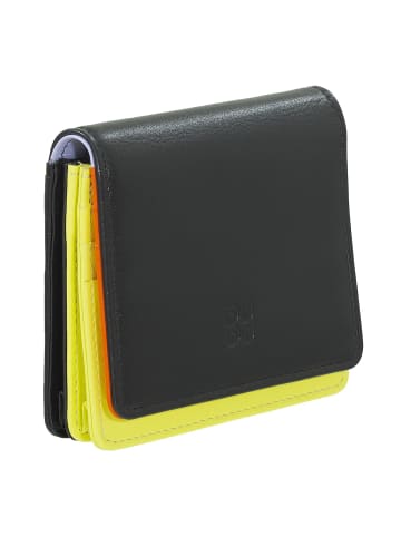 DuDu Flores Geldbörse Leder 10 cm black pop