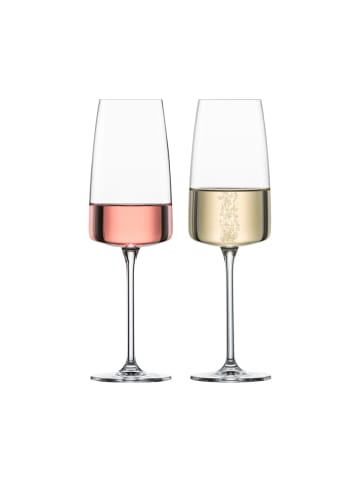 Zwiesel Glas 2er Set Sektgläser Vivid Senses 388 ml transparent in transparent