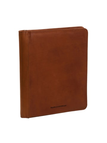 The Chesterfield Brand Wax Pull Up Schreibmappe Leder 22 cm in cognac