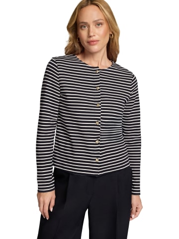 Zero  Sweatjacke mit Knopfleiste in Dark BlueCream