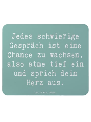 Mr. & Mrs. Panda Mousepad Spruch Ein schwieriges Gespräch führen... in Meeresbrise