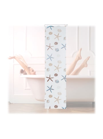 relaxdays Duschrollo Ocean in Semitransparent - (L)240 x (B)60 cm