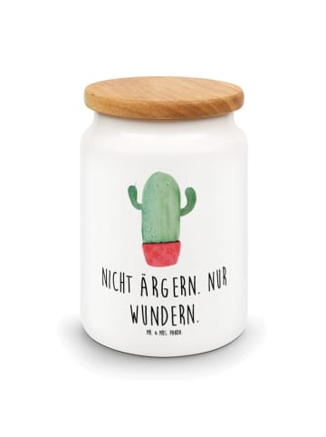 Mr. & Mrs. Panda Keksdose Kaktus Wut mit Spruch in Weiß
