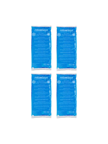 relaxdays 4 x Kühlpad in Blau